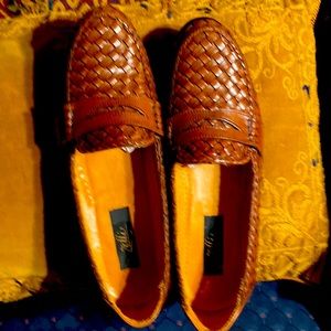 Mens Woven Leather Hand Made Italian Zella almost like new